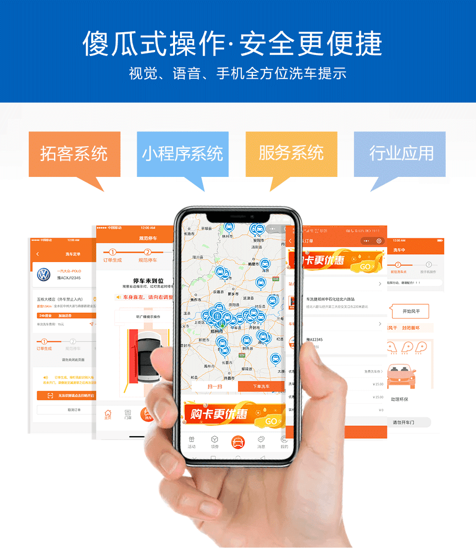 車洗捷智能24小時無人值守全自動龍門往復式洗車機