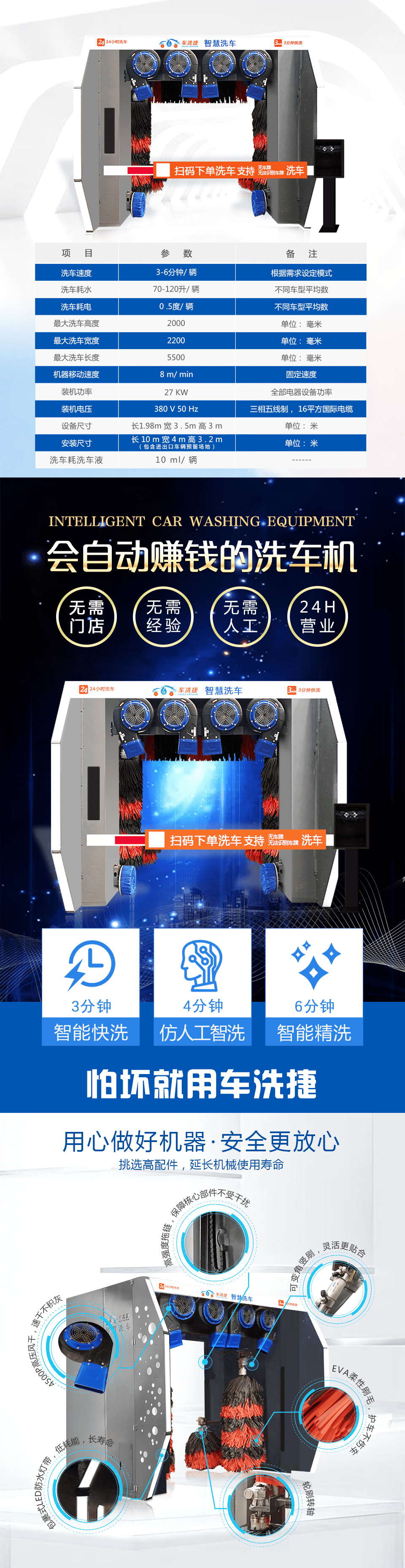 洗車機(jī)參數(shù)